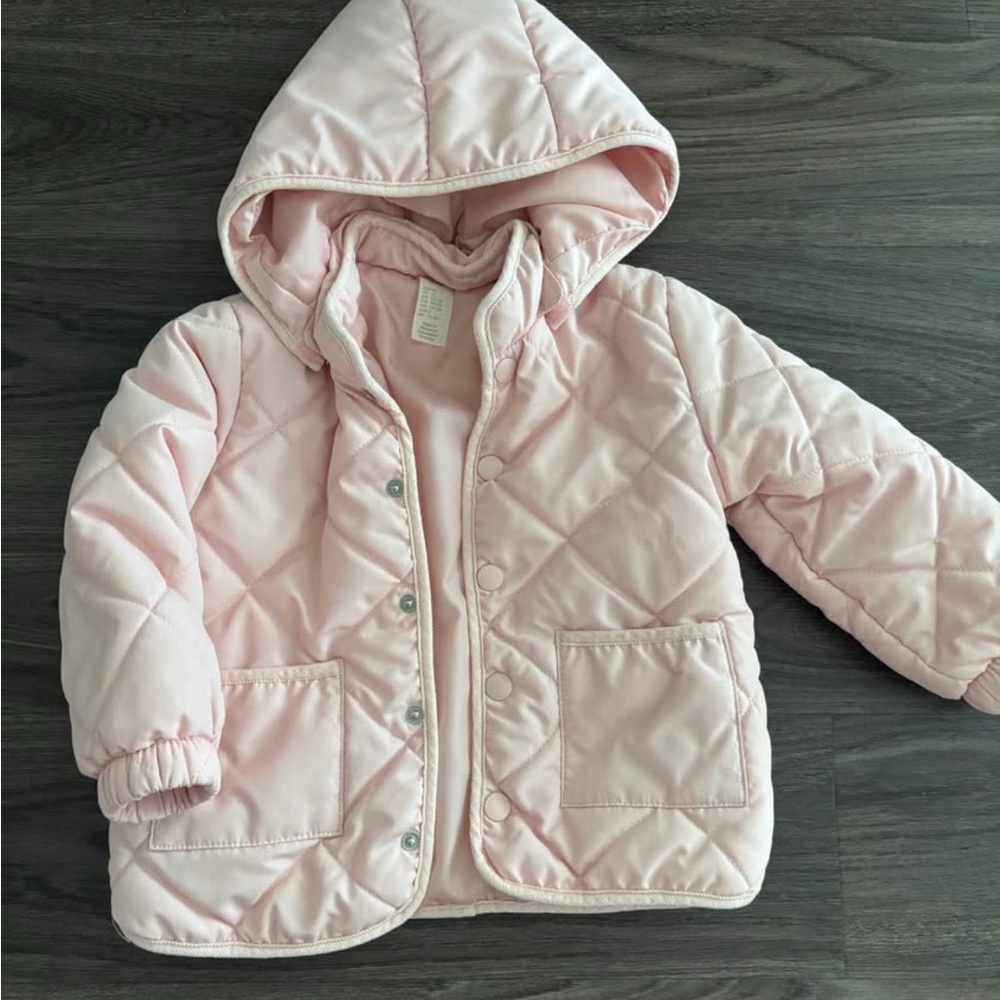 Pink Quilted Kids Jacket